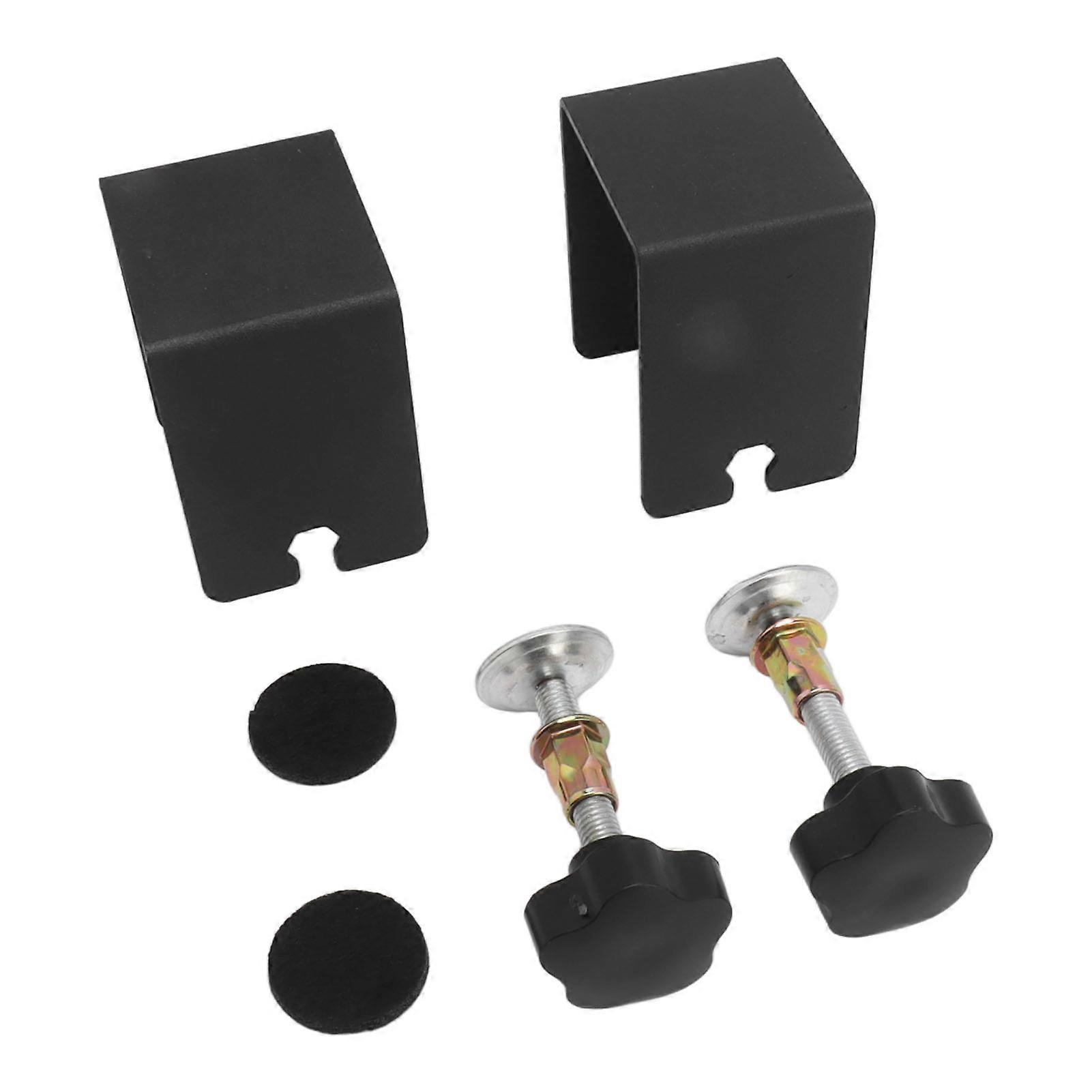 2PCS Drawer Front Installation Clamps Electrostatic Spraying Cabinet Front Installation Clamps for Drawer Black