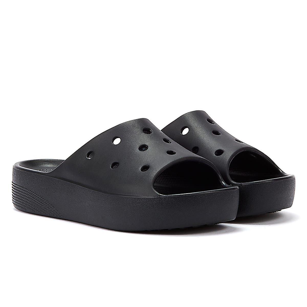 Crocs Classic Platform Women's Black Slides