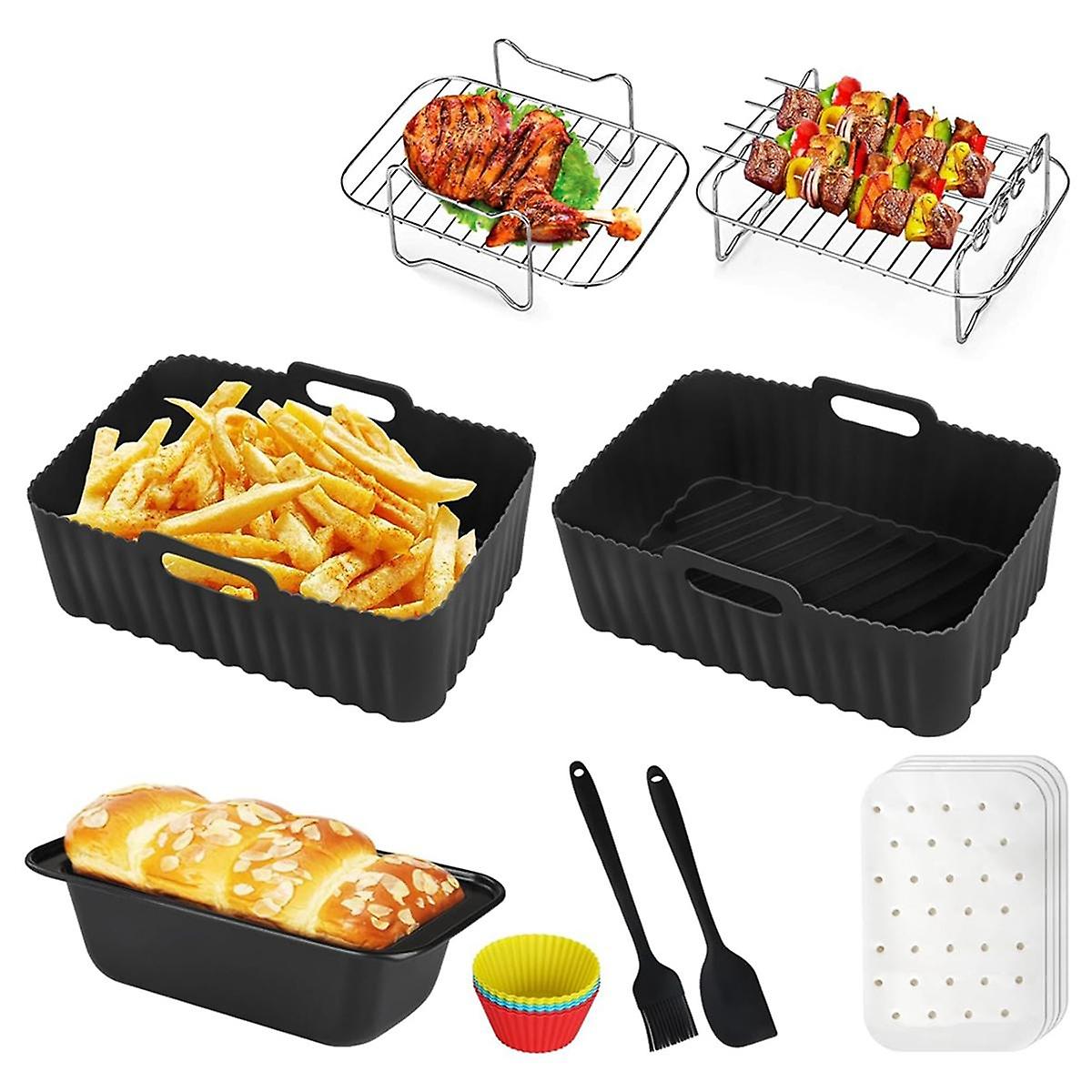 Air Fryer Accessories, for Ninja Air Fryer AF300UK AF400UK/Tower T17088//Devology, Silicone Air Fry
