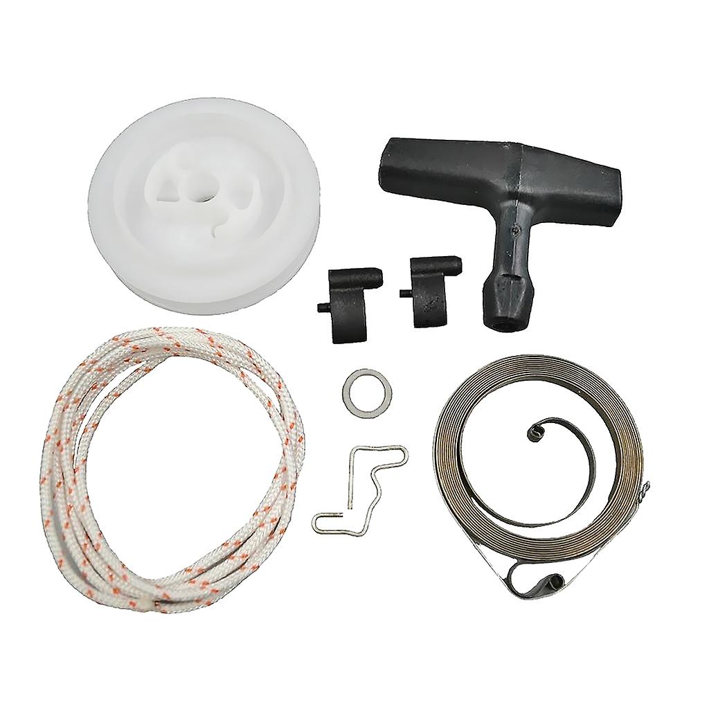 Recoil/ Rewind Spring Starter Pulley Handle Rope Rotor Pawl for STIHL MS290