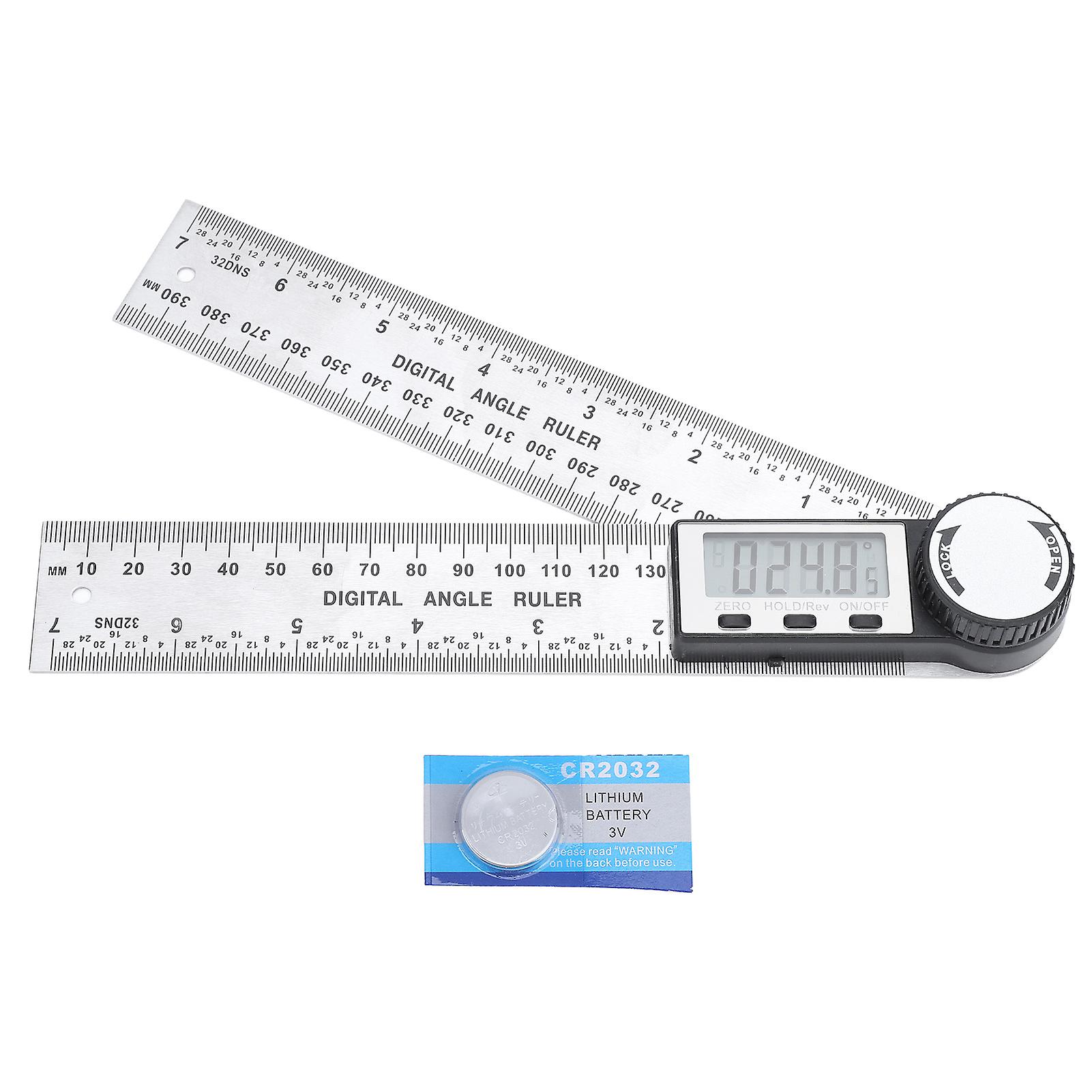 Digital Angle Ruler 200mm Stainless Steel Fast Accurate Lock Function Angle Measuring Tool for Woodworking Craft DIY