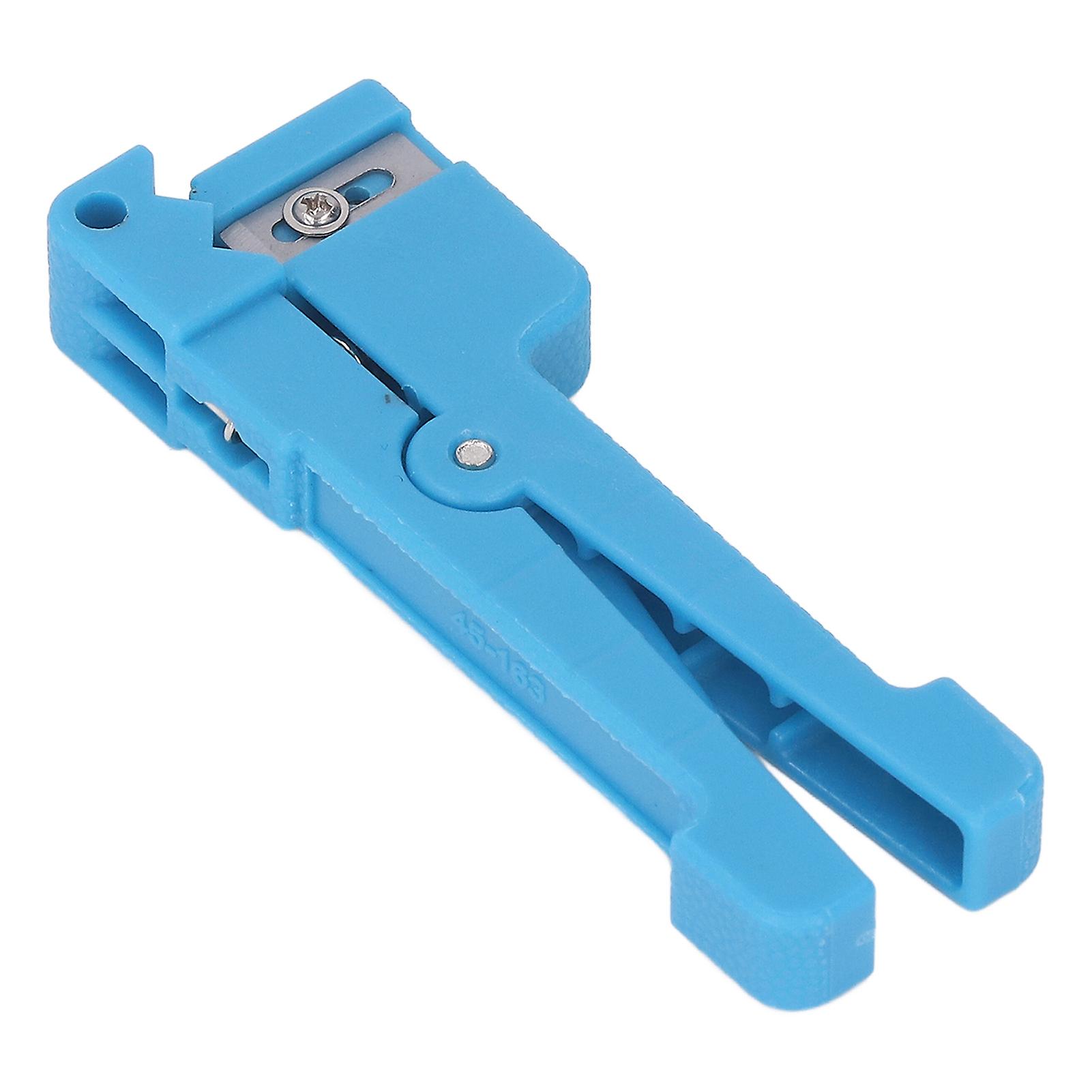Fiber Optic & Coaxial Cable Stripper/Cutter Tool for 3.2 - 5.6mm with Rebound Spring Tube