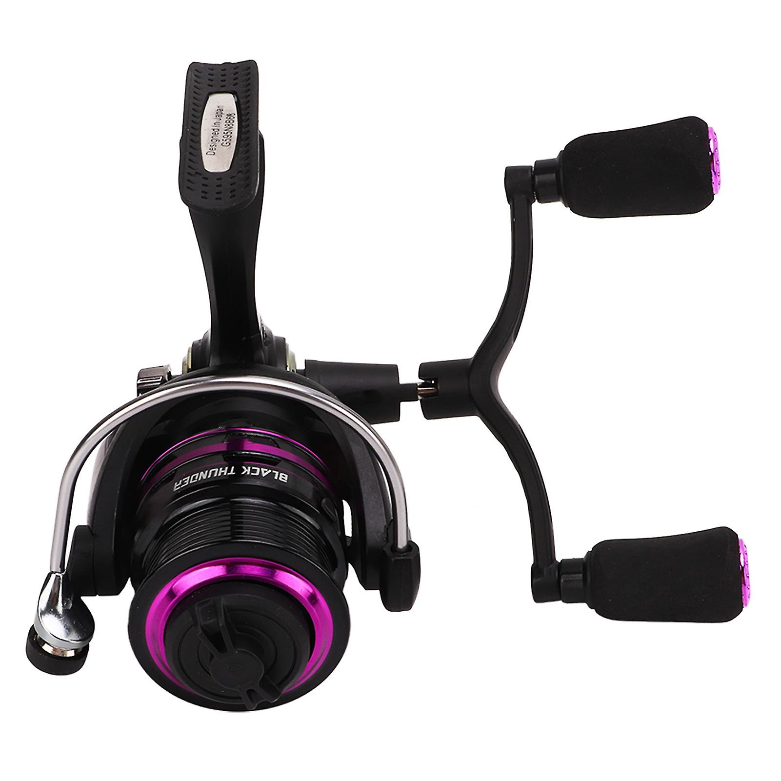 Spinning Reel Metal High Hardness Double Rocker Arm Spinning Fishing Reel with Shallow Line Cup for Ice Fishing 3000