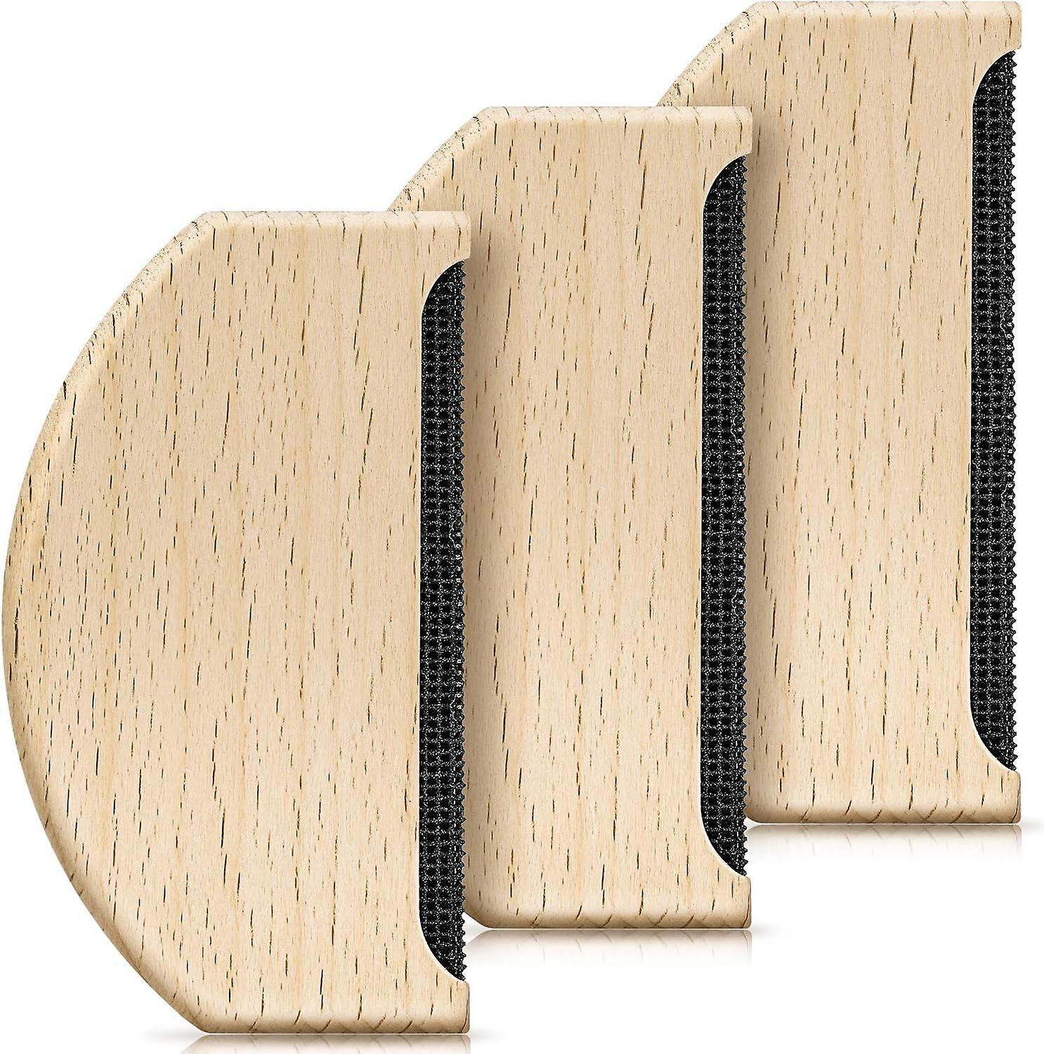 Comb Sweater Shaver Wool Comb Wooden Pilling Fuzz Fabric Lint Remover Manual Portable Clothing Brush Tool for De-Pilling Clothing Garments Knits Woole