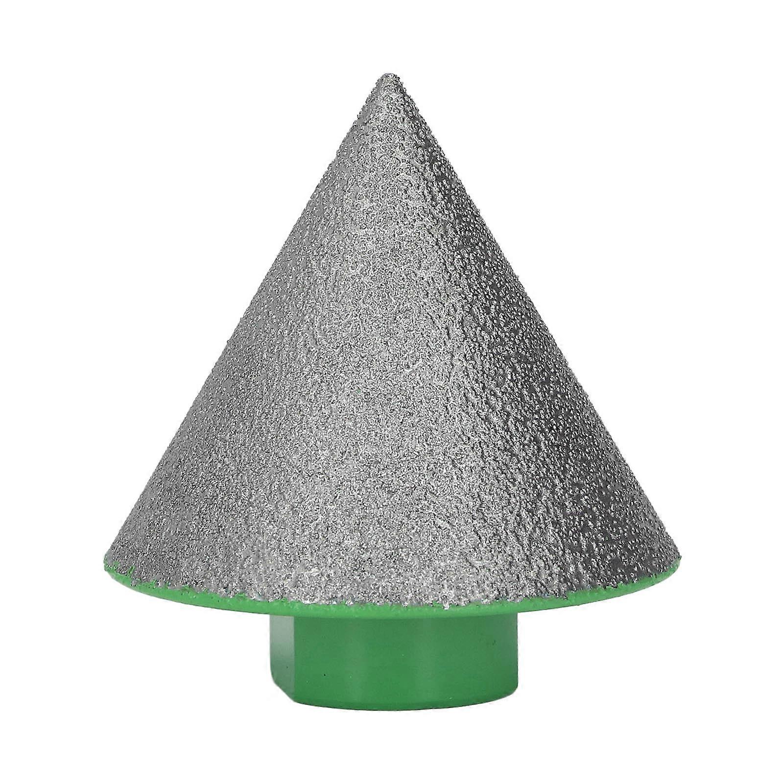 M14 Green Diamond Beveling Chamfer Bit Simple Operation 60° Base Angle Milling Bit for Polishing Shaping 48mm/1.9in