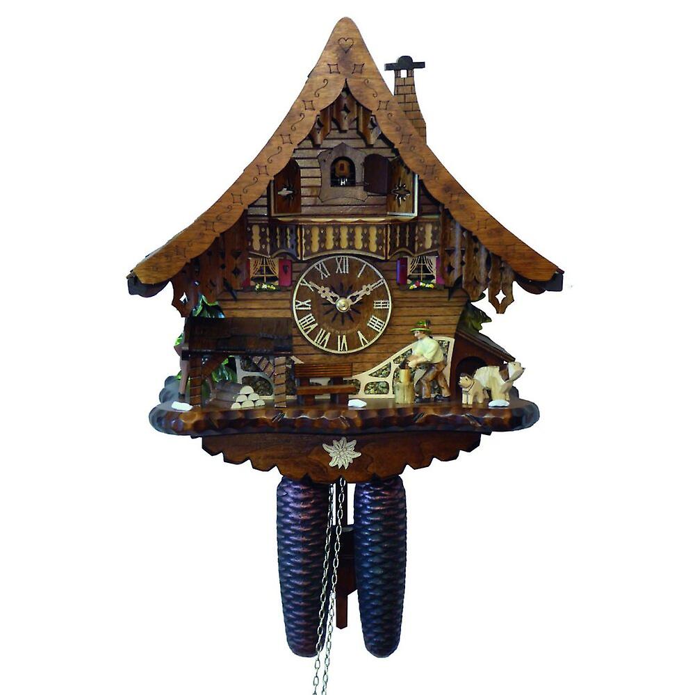Engstler - 4791/8 - Cuckoo Clock - 8-Day Chain Hoist - Walnut