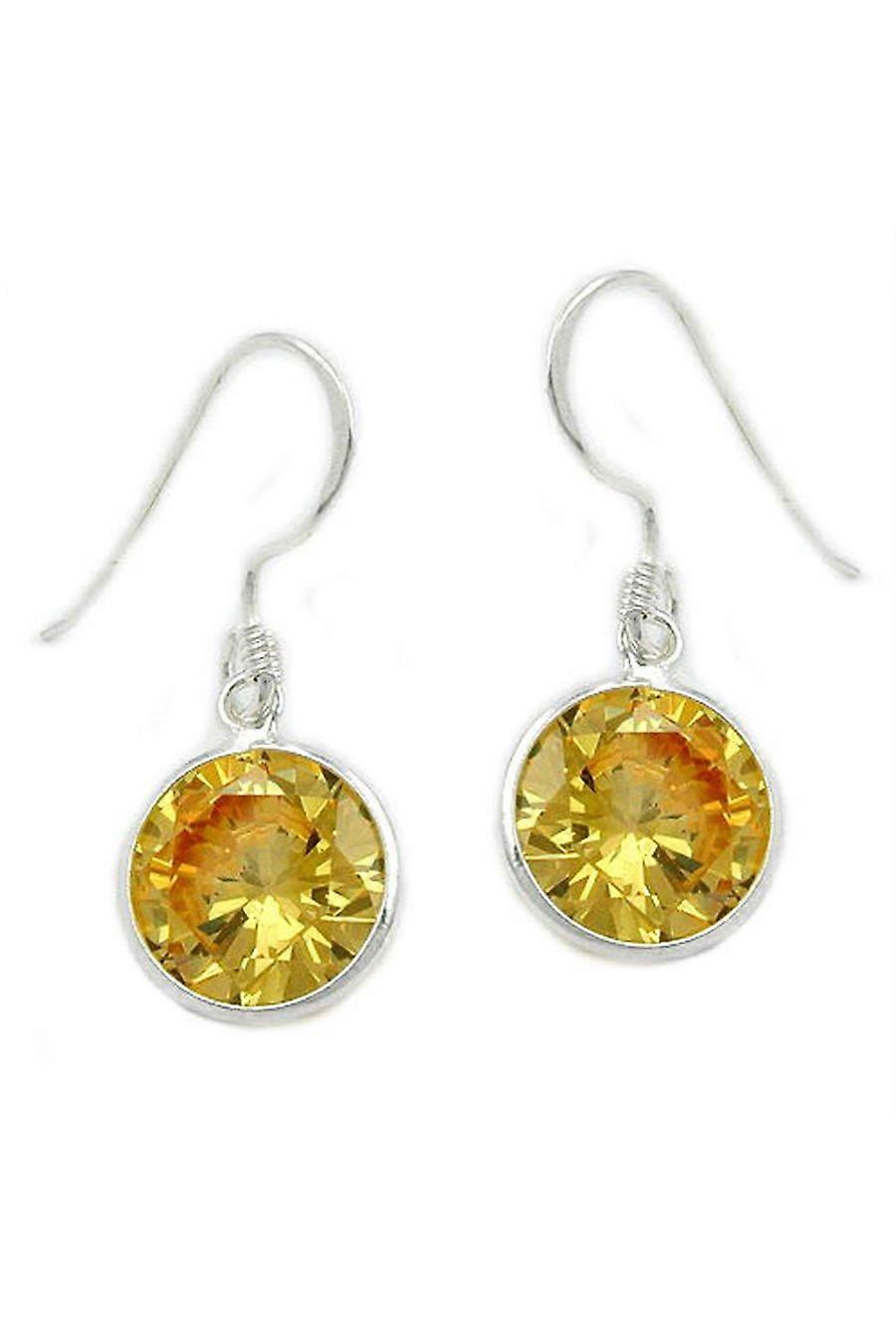 Hook Earrings 27x10mm Zirconia Silver 925 - Gl92867