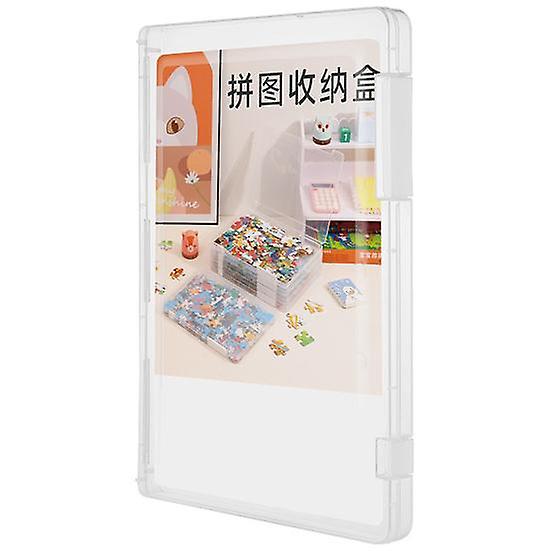 Puzzle Organizer Stackable Storing Lightweight Durable Clear Space-saving Toy Sorting Box for School