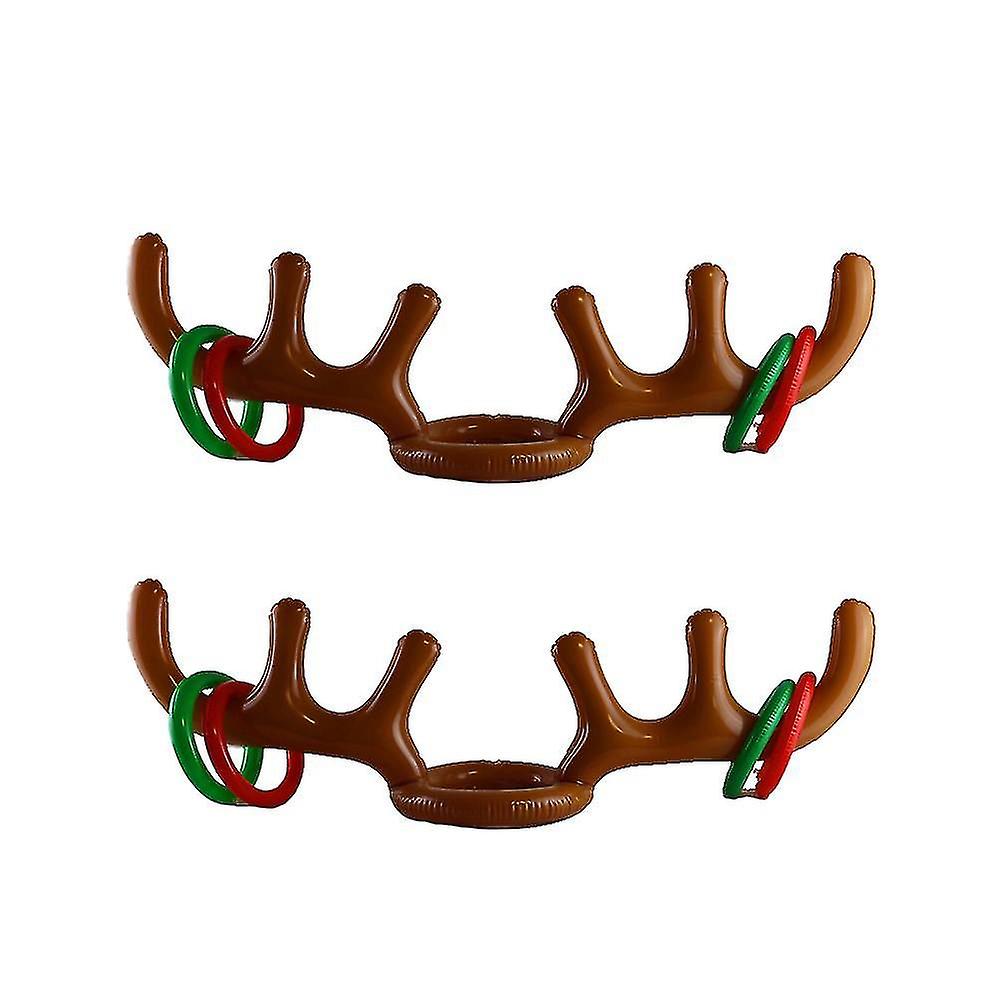Reindeer Antler Throwing Game, Inflatable Ring Throwing Game, Family