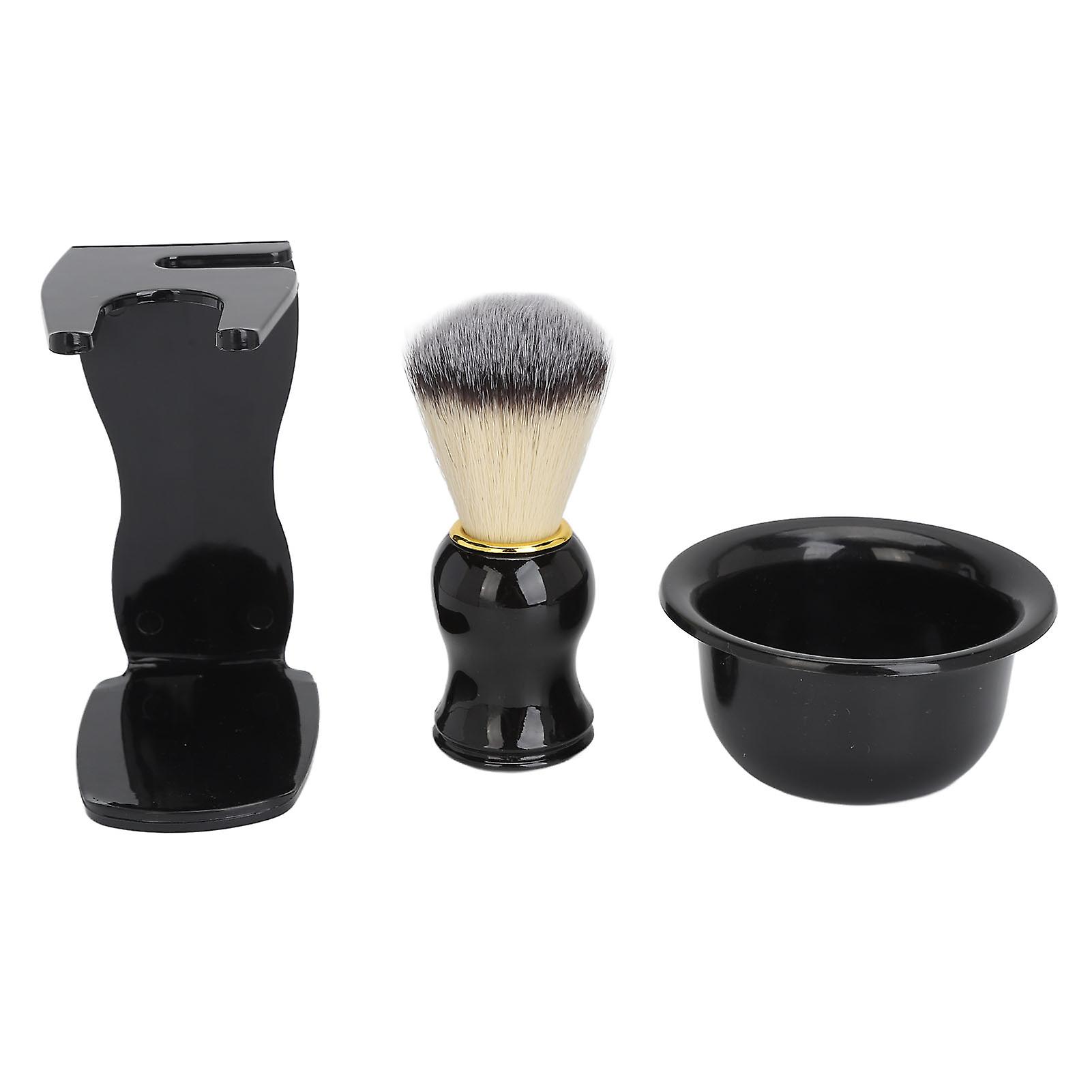 Beard Care Kit with Pocket Brush, Holder & Soaping Bowl Set