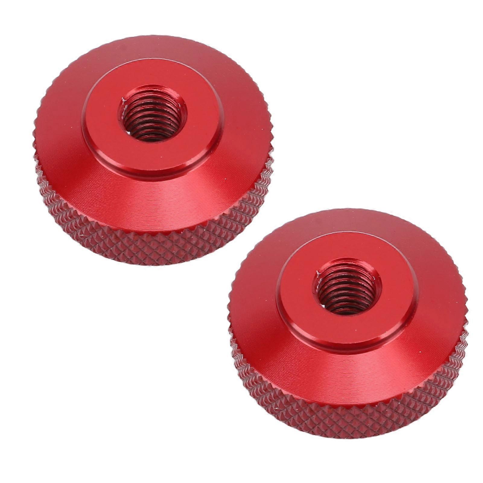 2Pcs Aluminum Chain Adjust Nuts Easy to Use Fade Proof Heavy Load Bearing Chain Adjustment Nuts for Monkey Cross Super Red