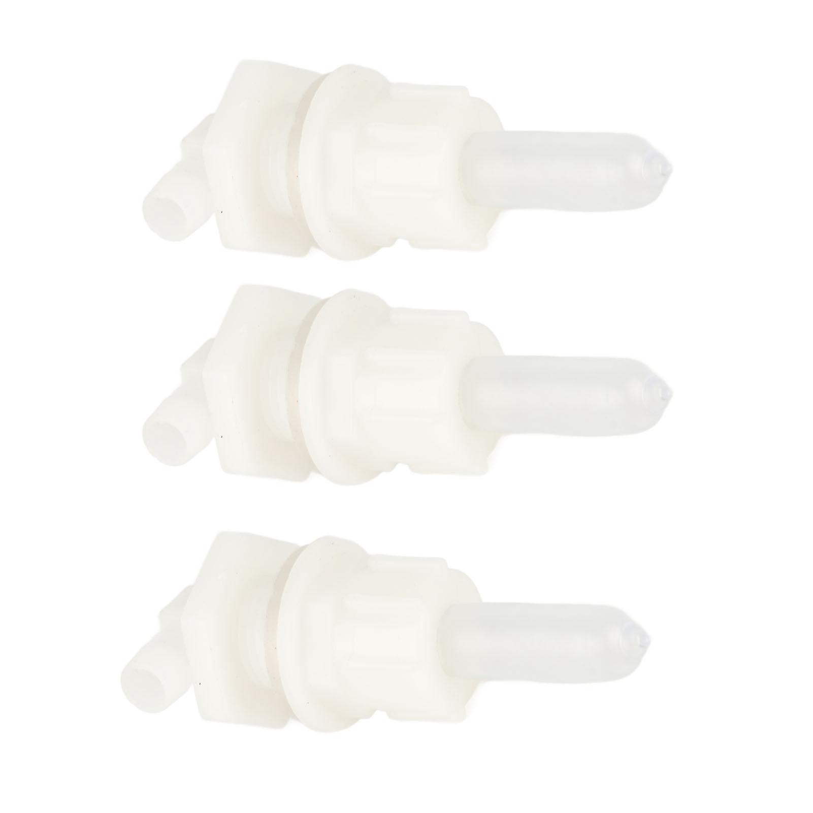 3‑Set Lamb Nipple Durable Plastic PP White Veterinary Feeding Pritchard Nipple for Pig Sheep