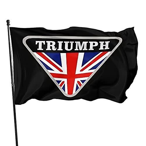 Trium-ph دراجات نارية LOGO أعلام خارجية حديقة أعلام ساحة علم حزب العلم راية نسيم العلم الجدة يارد تسجيل زخرفة لافتة 3x5 قدم BD011750