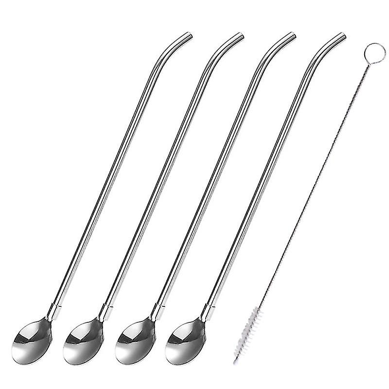 5pcs Straws Spoon
