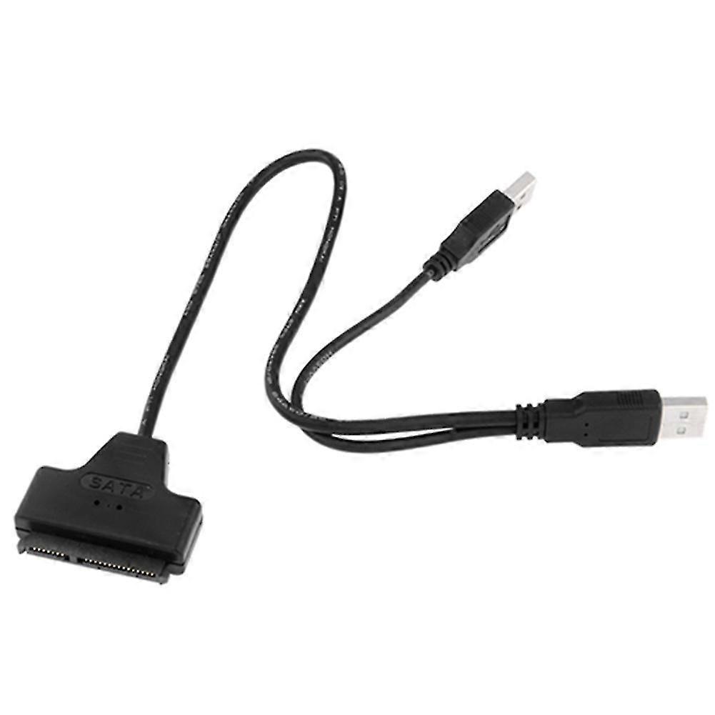 USB 2.0 to SATA 22Pin Adapter Cable Cord for 2.5 Inch HDD Laptop Hard Drive