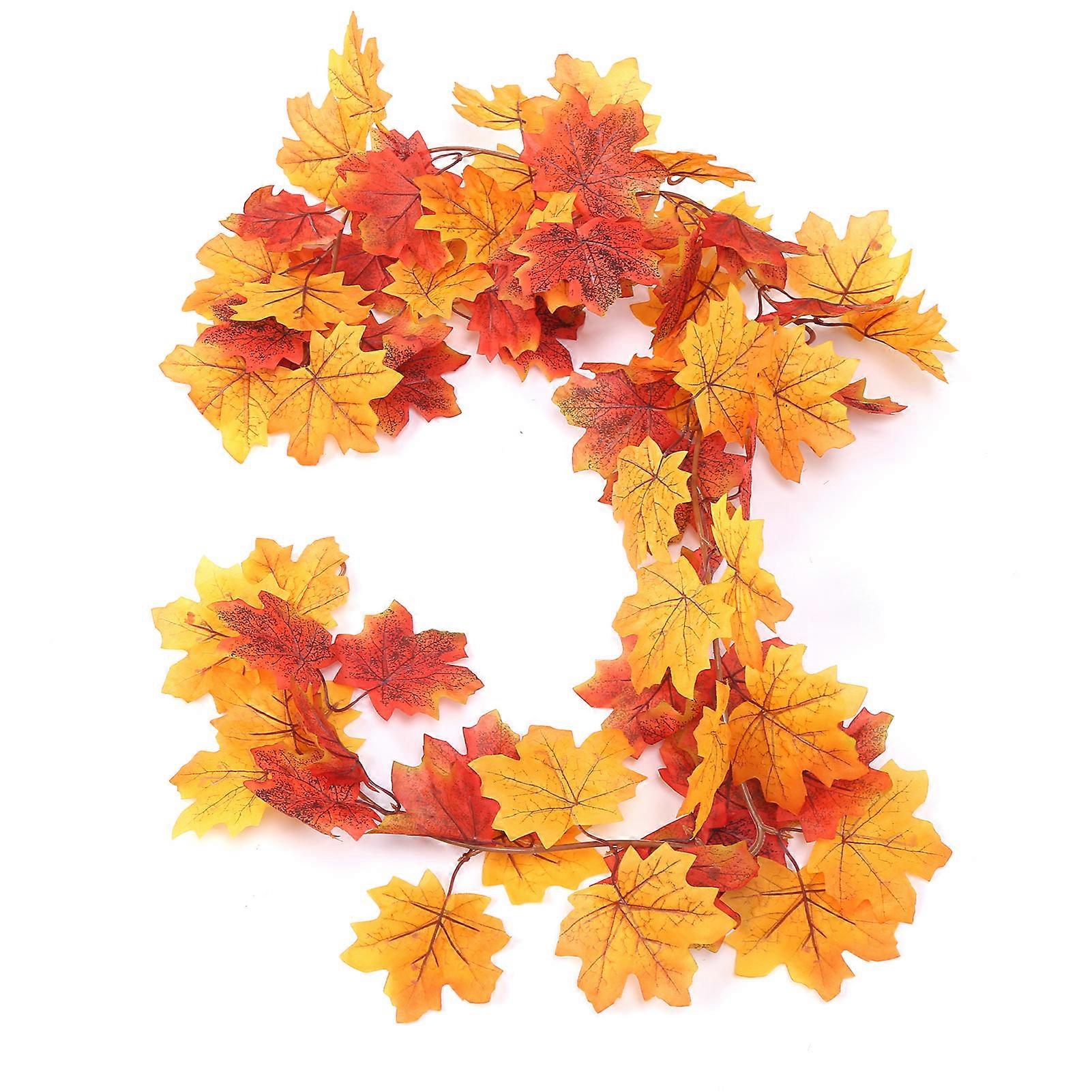 Maple Leaf Vine Impermeabil Durabil Utilizare repetată pliabil Fall Leaf Garland pentru decorarea caseiNumărul 3