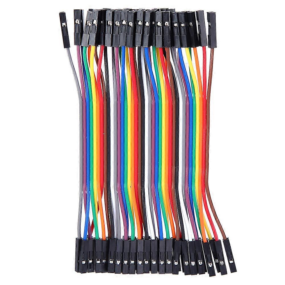 10Pcs Jump Wire Multicolor Female to Female Connecting Cable for Computer Consumer Electronics