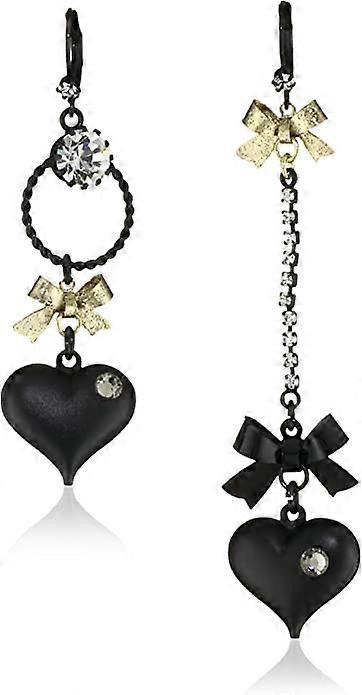 Heart/Bow Drop Earrings