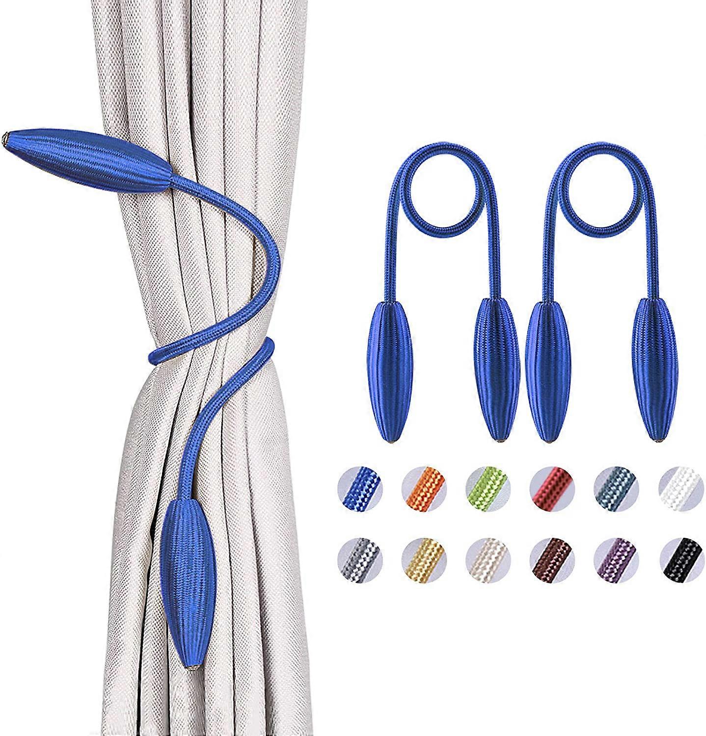 4pcs Creative and Decorative European Style Twist Curtain Tiebacks for Home and Office Window (Royal Blue) 52cm