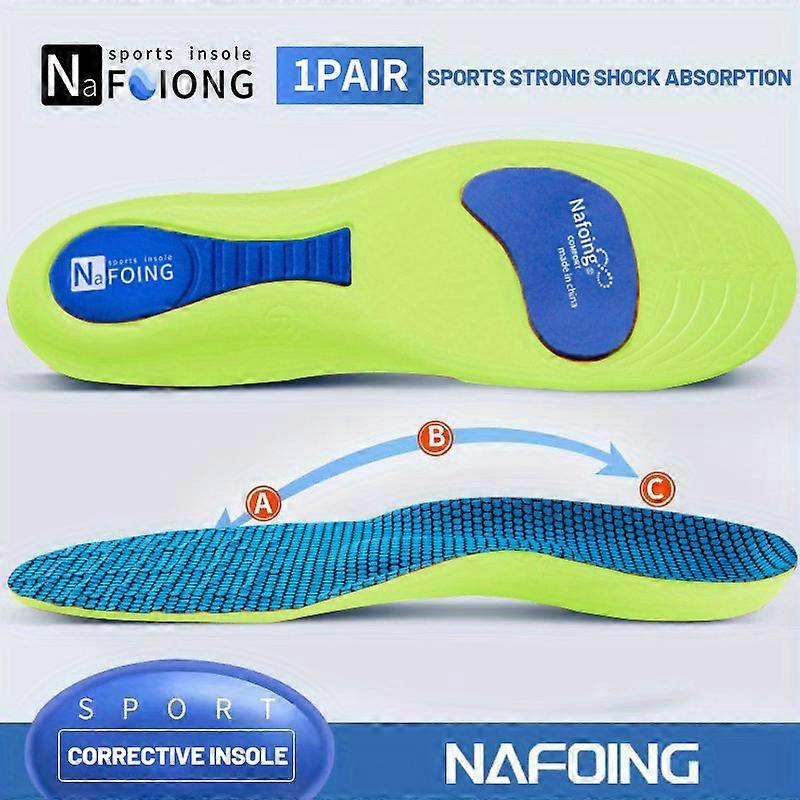 High-Performance Shock Absorption Running Insoles - Comfortable & Breathable for Men & Women - Custom Fit, All-Day Support, Ideal for Daily Exercise a