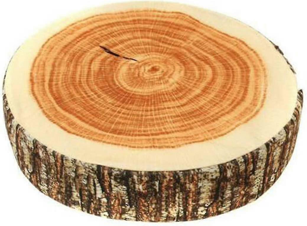 2pcs Natural Wood Tree Trunk Log Cushion Soft Pillow for Sofa Chair Home Decor
