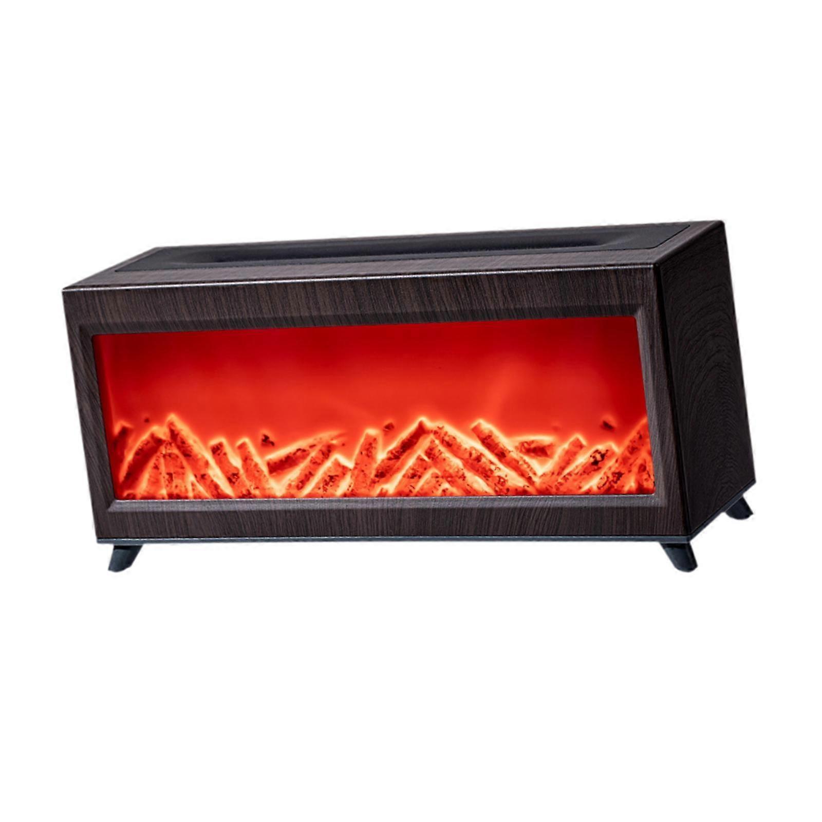 Umidificatore a fiamma Spruzzatore di nebbia Umidificatore d'aria personale per regalo per la stanza di casa Marrone scuro