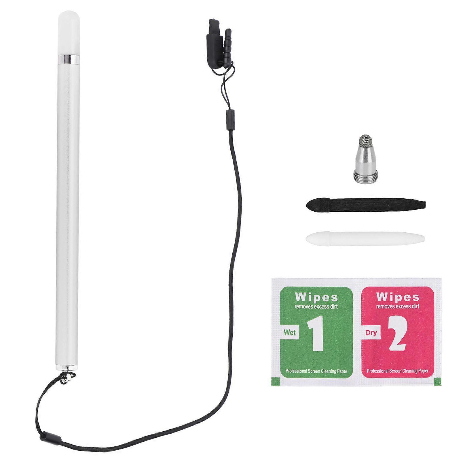 Capacitive Stylus High Sensitivity Portable Universal Digital Mobile Phone Tablet Touch PenSilver