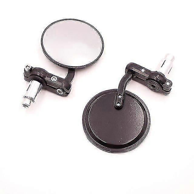 2pcs/pair Motorcycle Rearview Mirror Scooter Motocross Rearview Mirrors 360 Rotation Adjustable Riding Round Ellipse Mirror
