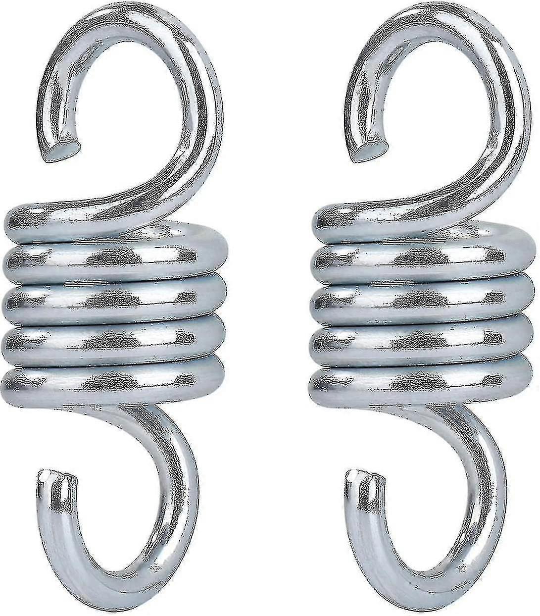 2pcs Hammock Spring, Hardened Galvanized Steel Extension Spring For Hanging Hammock Chairs