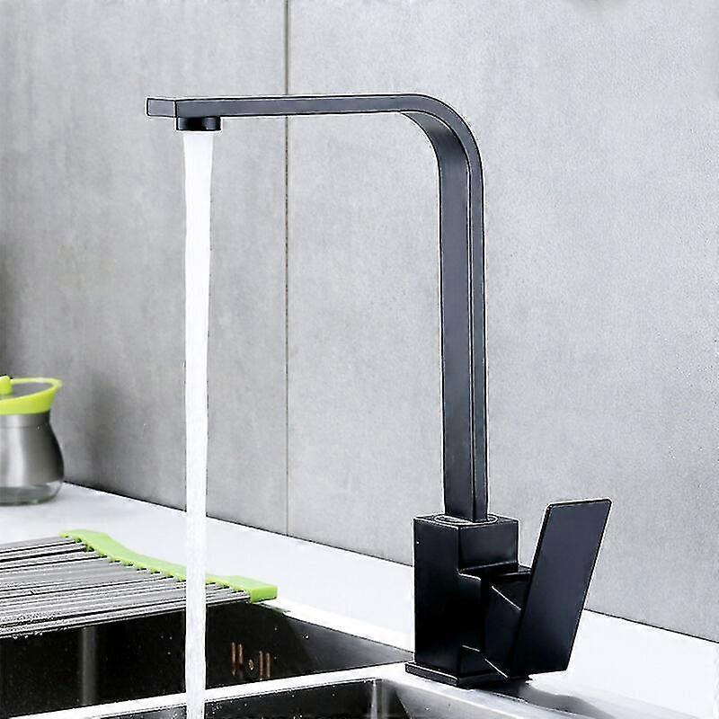 Black kitchen sink mixer 360 Rotation