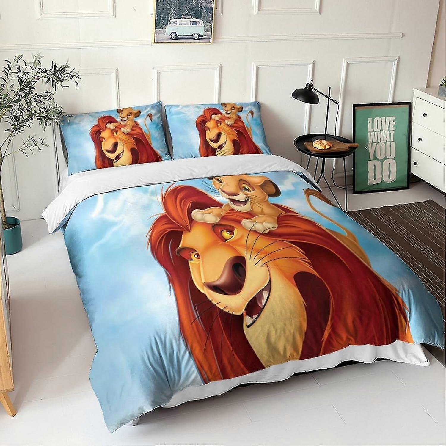 Copripiumino Bambini Set Lenzuola Il Re Leone Per Bambini