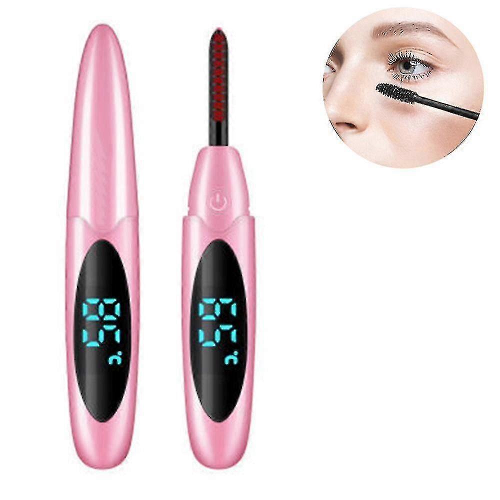 heated eyelash curler,portable lash curler with brush,type c interface