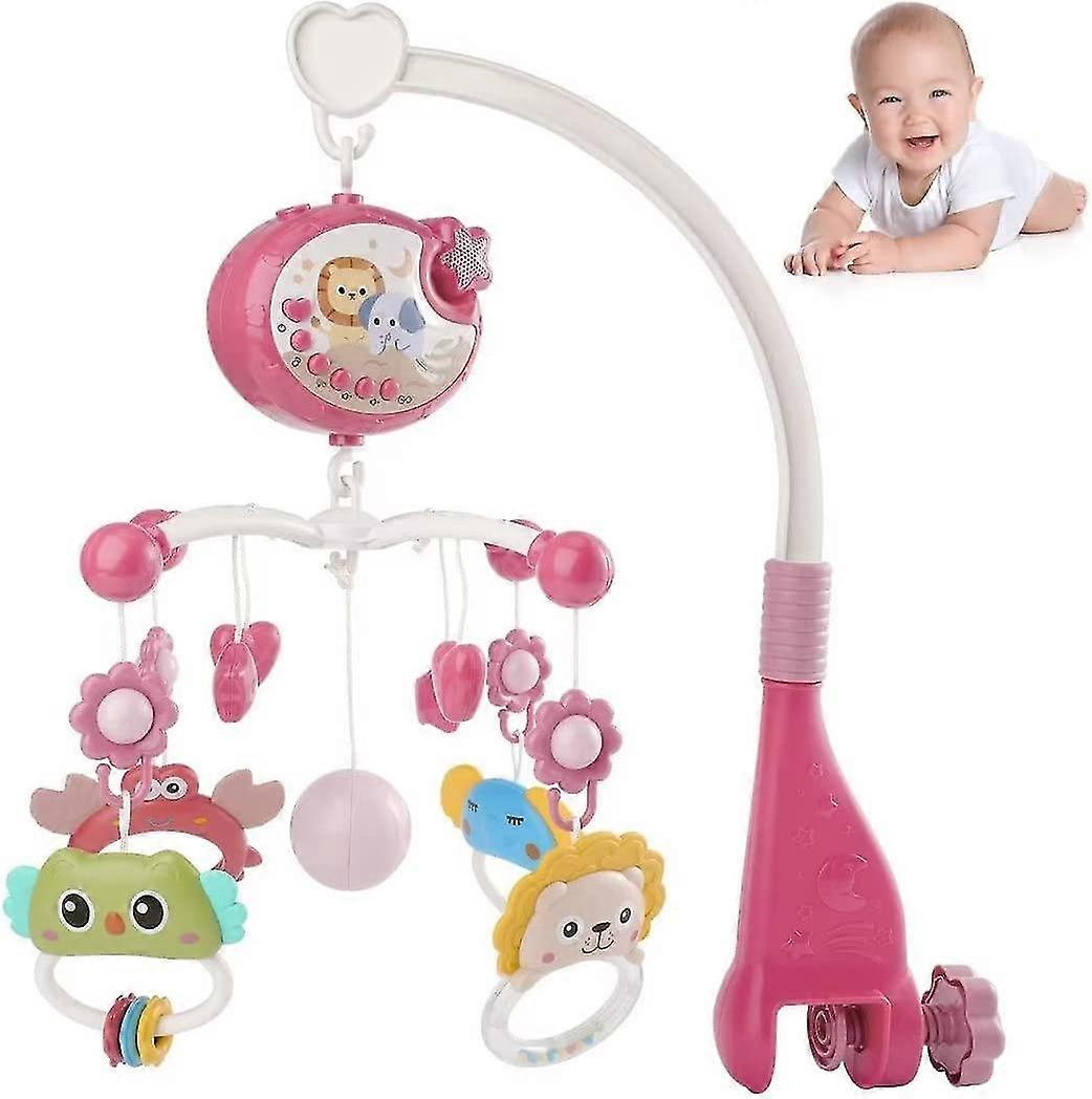 Cot Mobile For Babies Baby Mobile For Crib Hanging Projection Mobile With Music Box Timing Function Musical Mobile For Baby Gifts For 0-12 Months