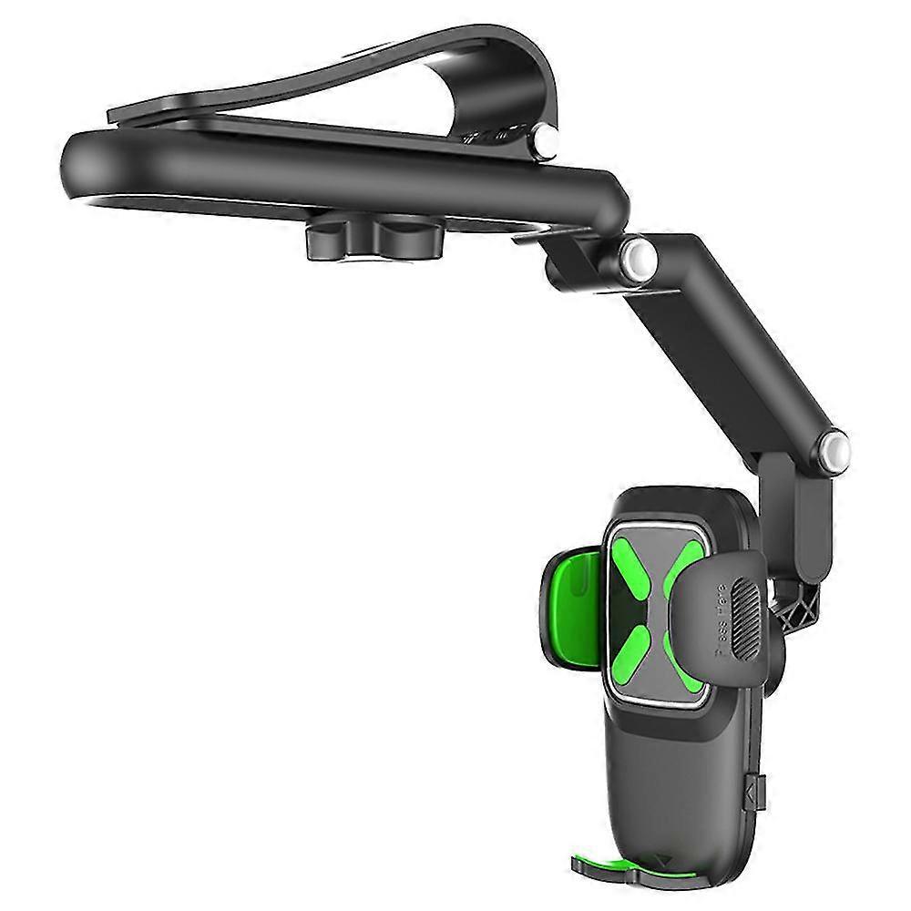 Universal Rotatable Retractable Car Phone Holder,adjustable Multifunction Hands Free Rear View Mirror Phone Holder