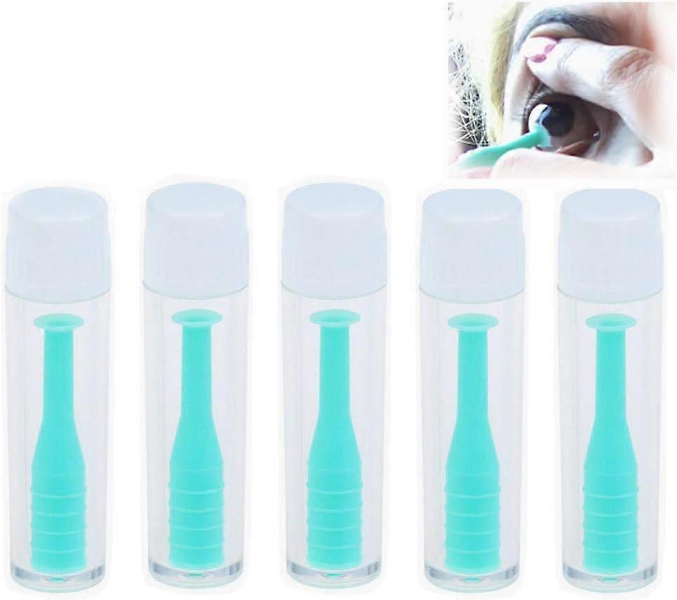 2025 New Hard Contact Lens Insertion & Remover Tool RGP Plunger for Hard Lenses - 5 Pack
