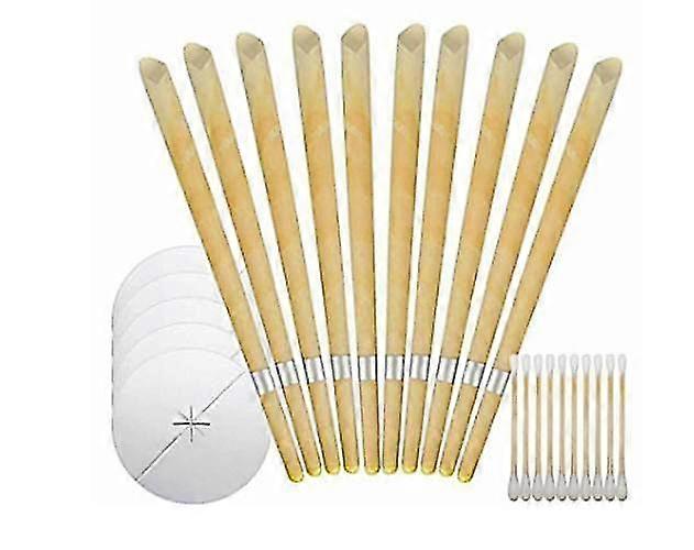 10 -Pack ørelys - laget av bivoks - aromaterapi Multi arr