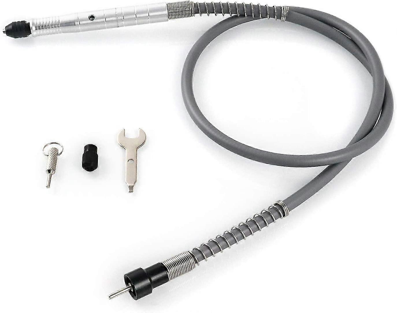 3.175mm Flex Shaft Adapter Attachment , Power Drill Extension Cable Chuck For Rotary Grinder Tool With Wrench