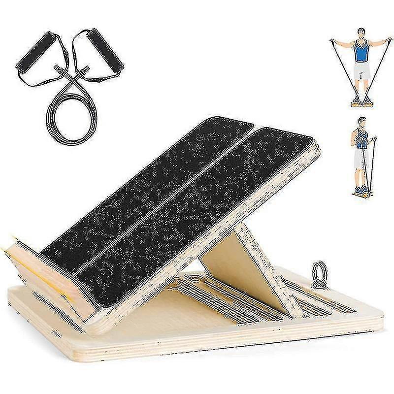 Professional Slant Board, Wood Calf Stretcher Slant Board, Adjustable Ankle Incline Board free delivery Walkbee SZRH A-F