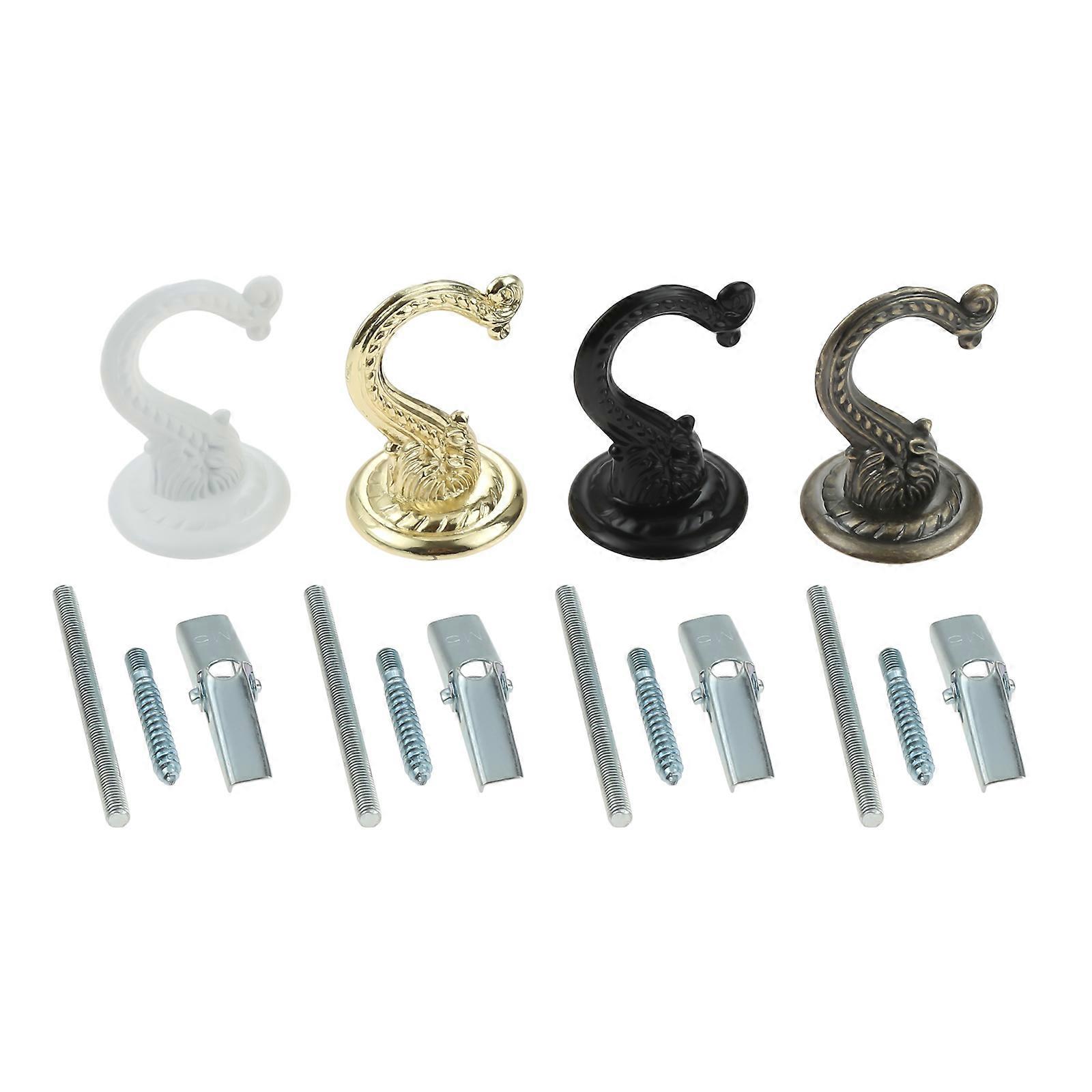 1 Set Ceiling Hooks for Hanging Plants Heavy Duty Swag Ceiling Hook for Chandelier Screw in Hooks with Hardware and Toggle Wings