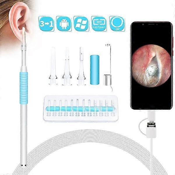 3-in-1 USB 5.5mm Ear Cleaning Endoscope with Visual Earpick Camera Spoon