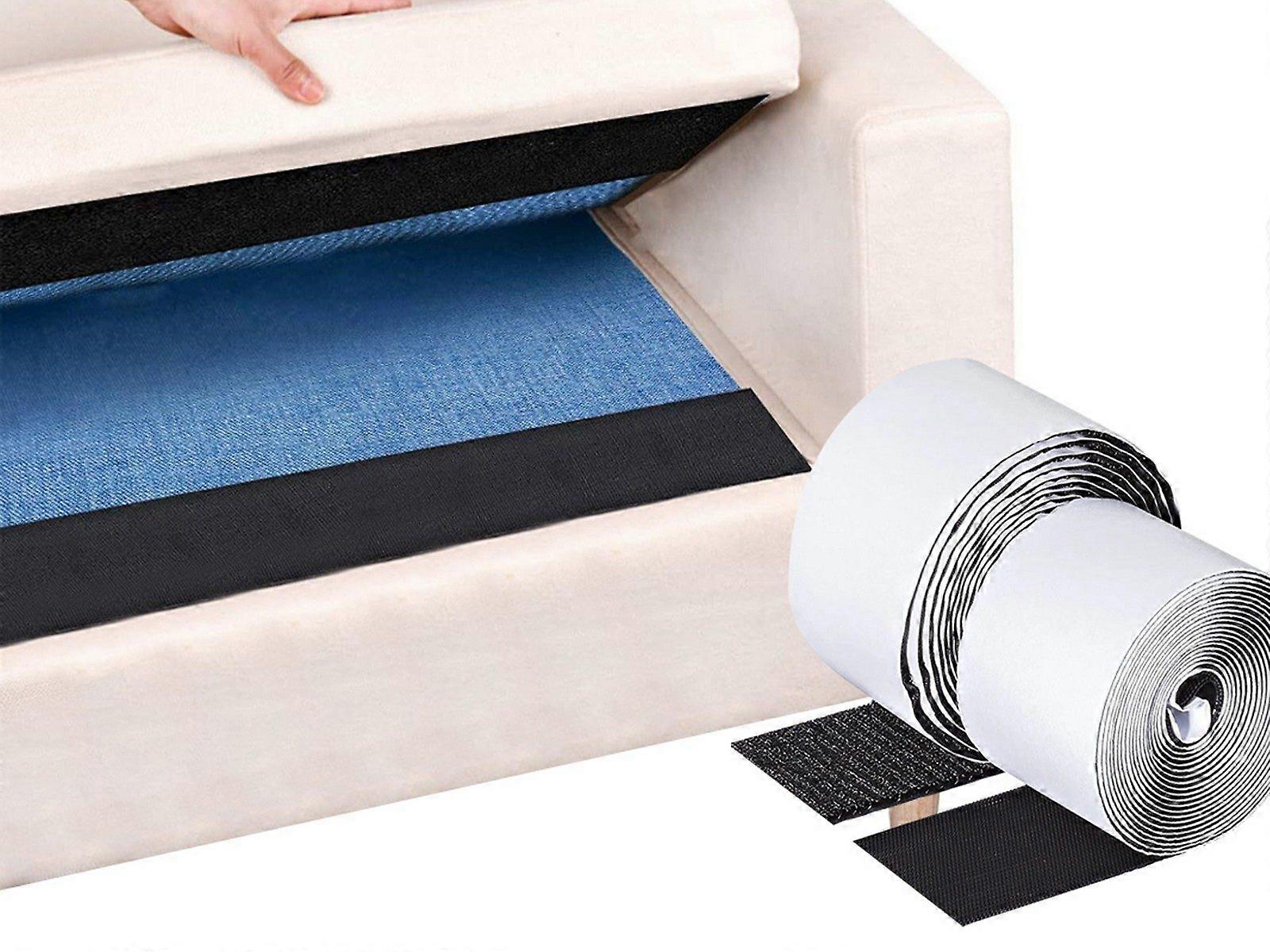 300x10cm Svart Heavy Duty Hook and Loop Tape Lim