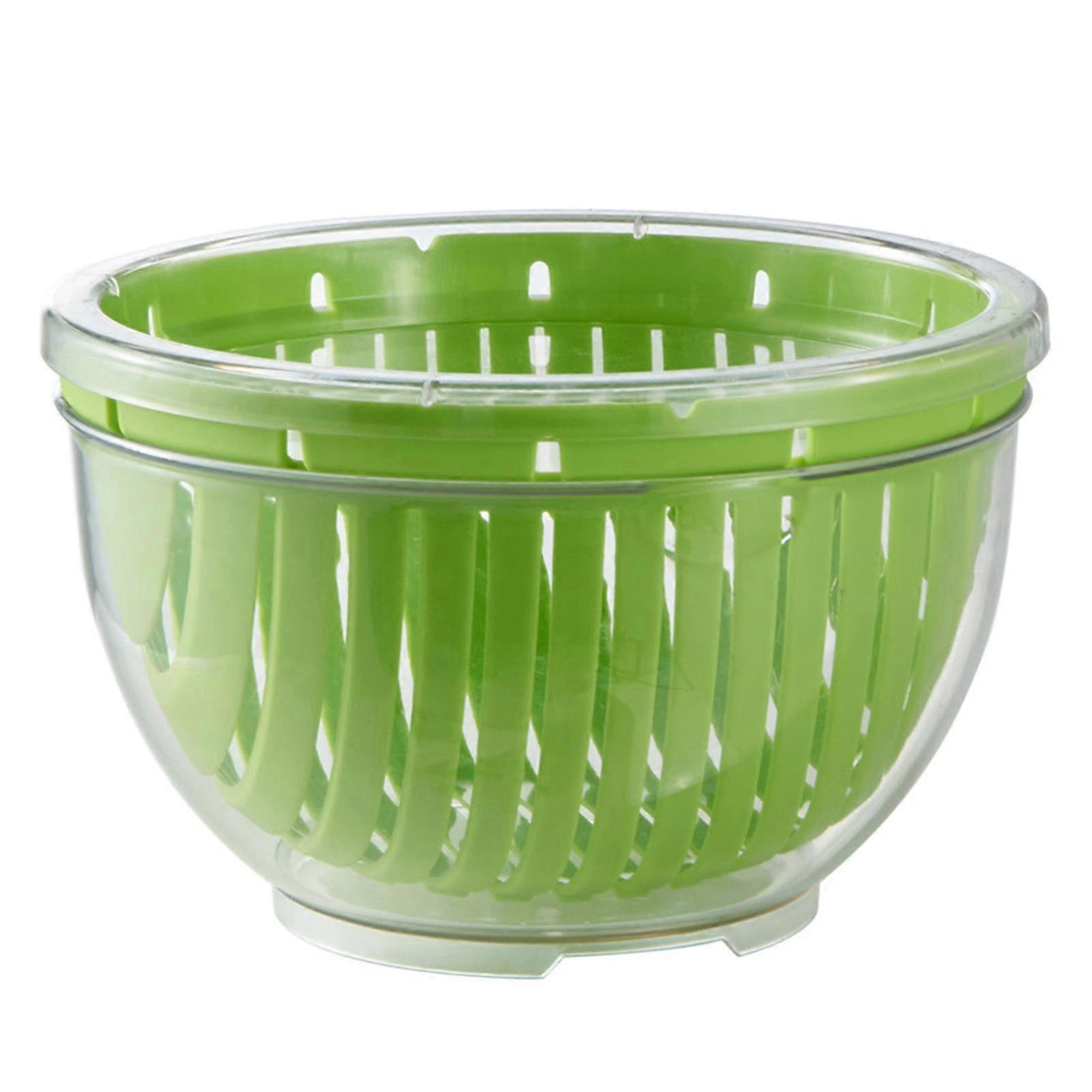 Drain Basket Double-layered Fruit Vegetable Storage Bucket Salad Cutter Bowl Multi-Functional Snap Slicer Chopper Bowl Veggie Choppers Spinner