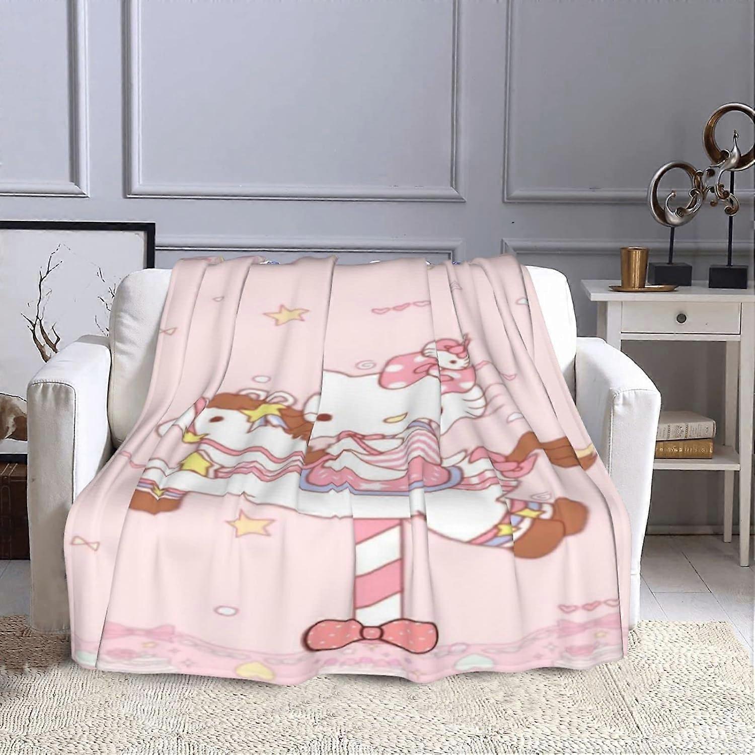 Tegneserie tæppe, 3D Animation Tæppe, Flannel, Blød at røre ved