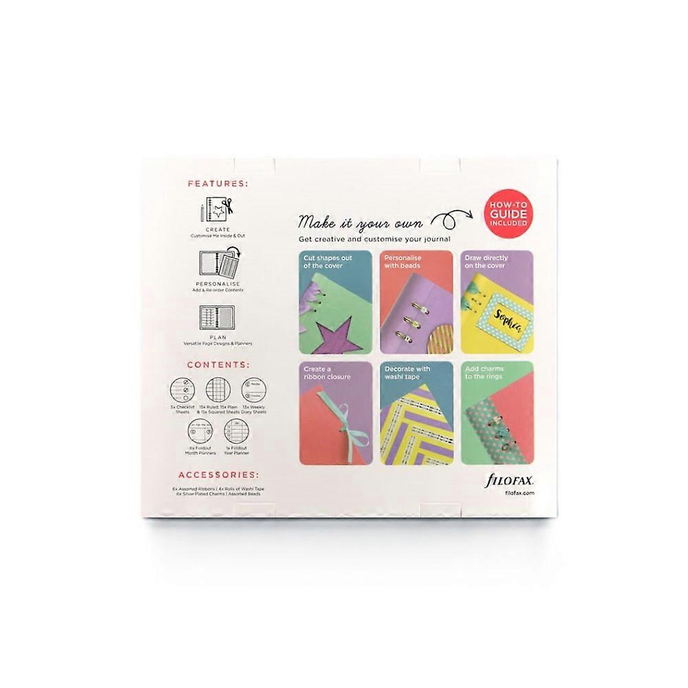 Filofax Quality A5 Clipbook Creative Kit Customizer Your Journal (Vista Blue)