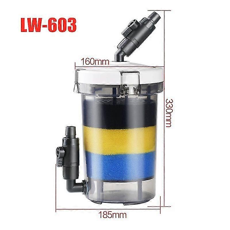 مرشح حوض السمك دلو مرشح حوض السمك الخارجي فائق الهدوء Hw-602/603 Hw-602b / 603b Lw-602/603 Lw-602b / 603b مضخة خزان الأسماك