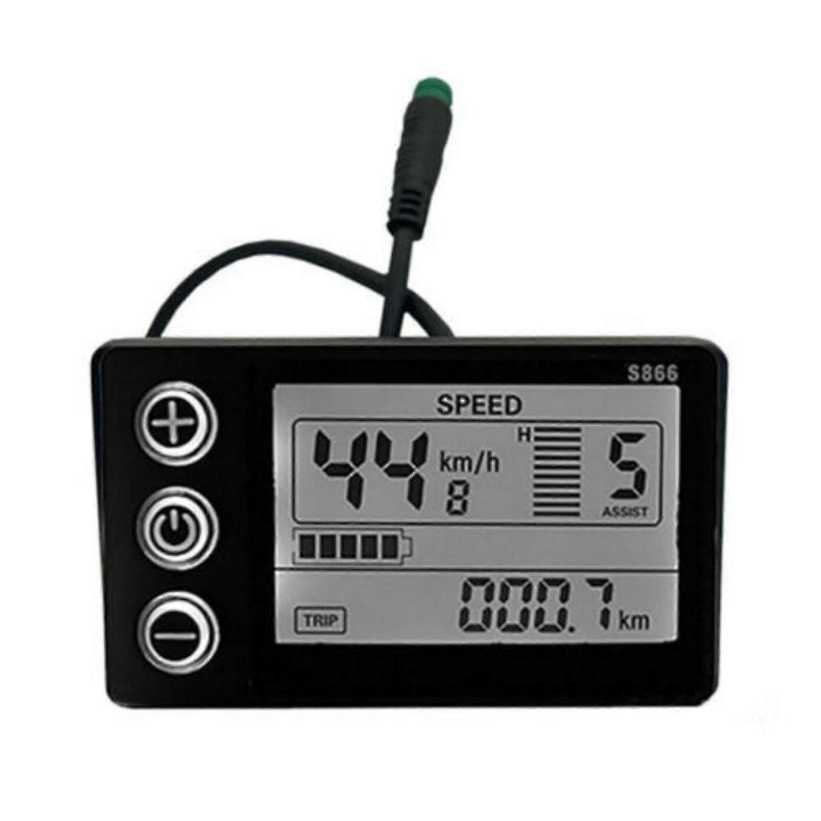 Electric Bike Lcd Display Meter Control Panel For E-bike Scooter S866 24-48v t