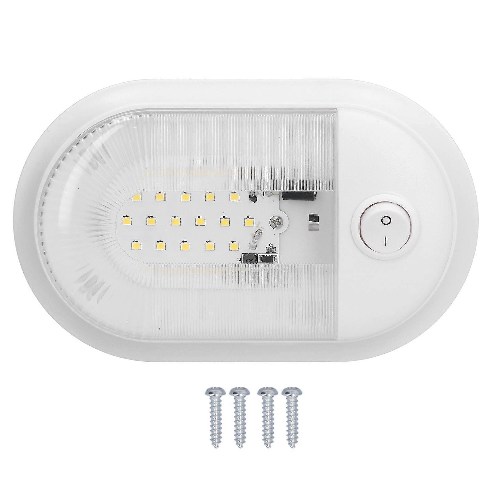 LED RV Ceiling Dome Light 360lm Dome Replacement Lighting with On Off Switch for RVs Trailers Campers 10?24V