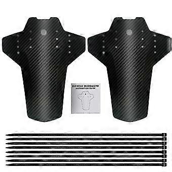 2pcs Bike Fender Adjustable Mud Guard Front And Rear Compatible Mudguards Easy To Install Fits  All Disc Brake Bicycles