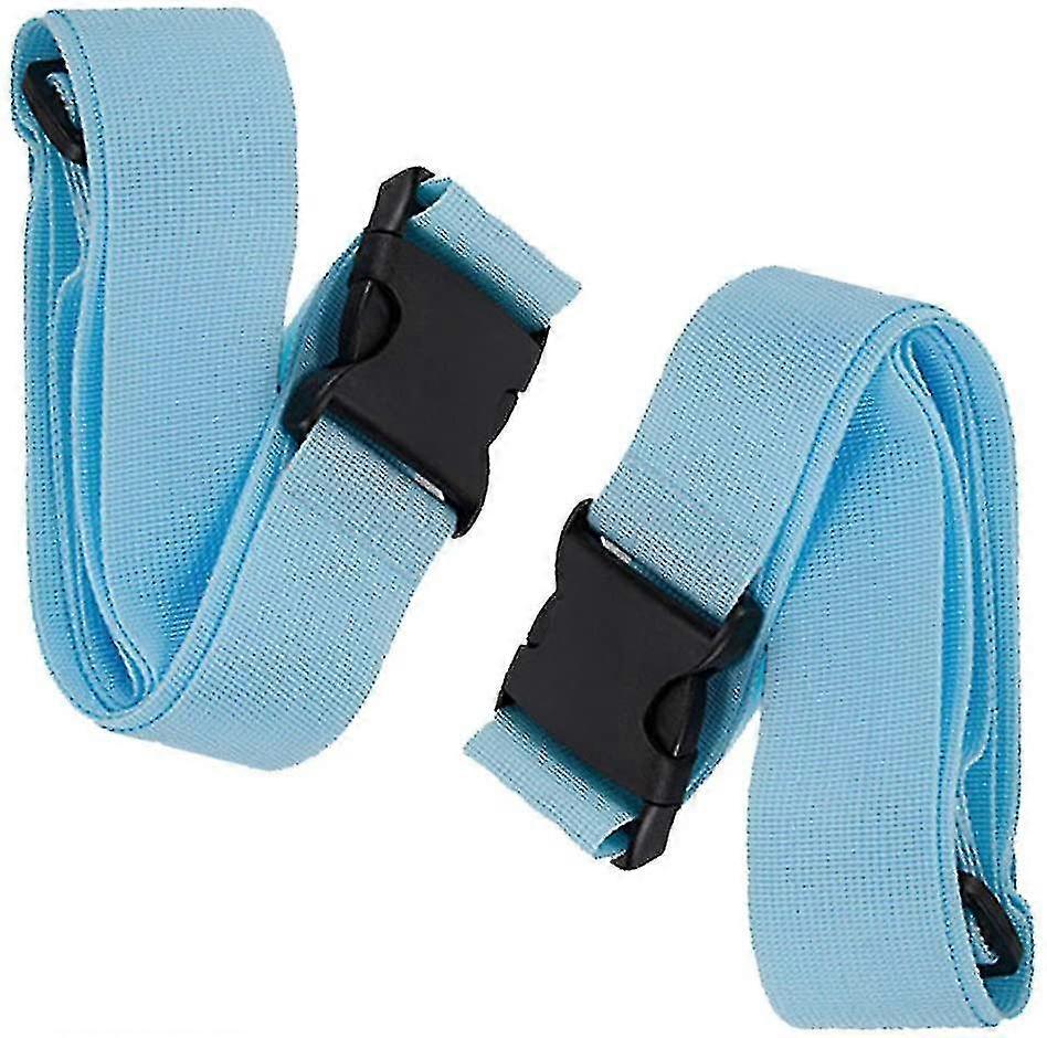 2 delar Resväska Remmar Resväska Remmar Resväska Bagage Remmar Lång, Blå