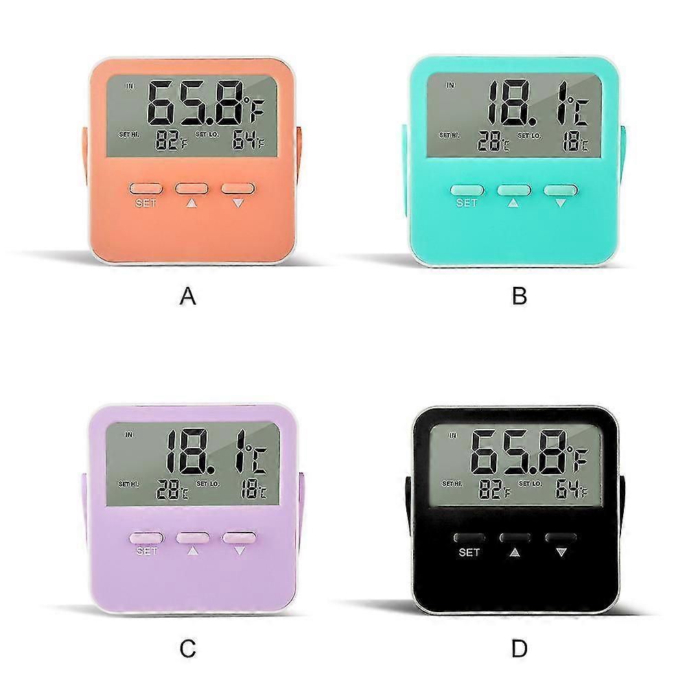 Electronic Thermometer Hygrometer / Switch Button Accurate Monitor For Reptile Tanks Terrariums Vivariums